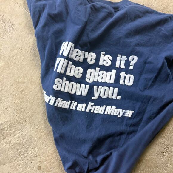 Vintage VTG 90’s Fred Meyer Single Stitch Graphic T-Shirt - Picture 2 of 8